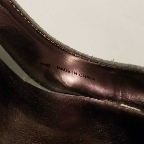 Gray Suede Almond Pointed Toe Stiletto Heels Pumps Charles by Charles David - Picture 8 of 10